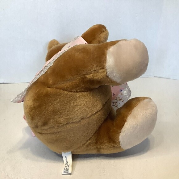 Vintage Fisher Price Sleepy Time Bedtime Bear Plush Animal Girl 16" NO Sound - Picture 4 of 4
